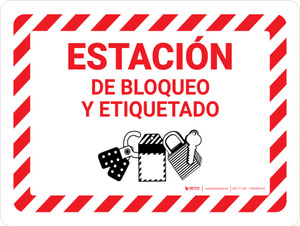 Estación de Bloqueo y Etiquetado - Wall Sign