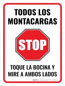 Todos los Montacargas - Tocar y Mirar - Wall Sign