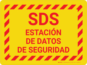 Estación de Hojas de Datos de Seguridad SDS Horizontal - Wall Sign