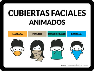 Cubrecaras Animados Máscara Bufanda Polaina Cuello Iconos - Wall Sign