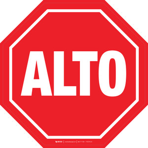 Señal de Alto - Floor Sign