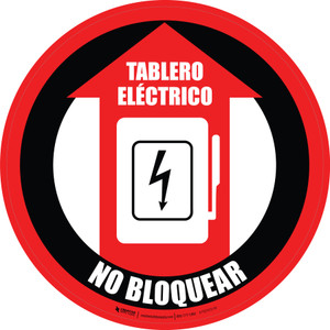 Tablero Eléctrico Circular - Floor Sign