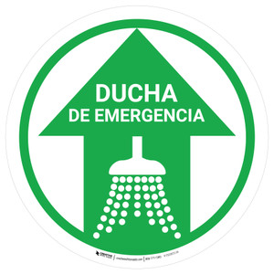 Ducha de Emergencia Circular - Floor Sign