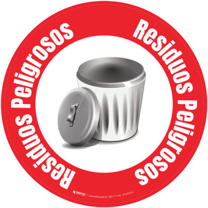 Residuos Peligrosos Circular - Floor Sign
