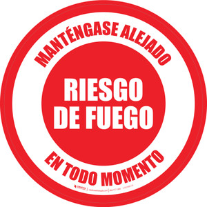 Riesgo de Fuego - Floor Sign