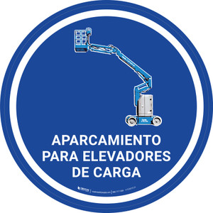 Aparcamiento para Elevadores de Carga Circular - Floor Sign