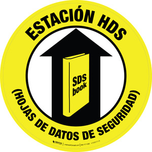Estación de HDS (Hoja de Datos de Seguridad) Circular - Floor Sign