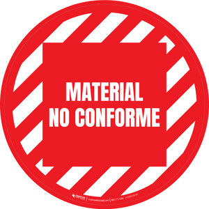 Material no Conforme Circular - Floor Sign