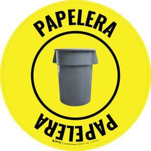 Papelera Circular - Floor Sign