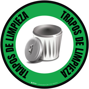 Trapos de Limpieza Circular - Floor Sign