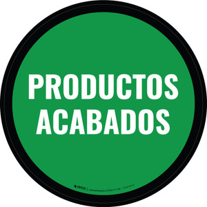 Productos Acabados (Verde) Circular - Floor Sign