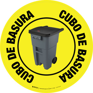 Cubo de Basura Circular - Floor Sign