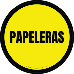 Papeleras Circular - Floor Sign