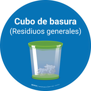 Cubo de Basura (Residuos Generales) - Floor Sign
