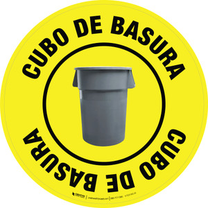 Cubos de Basura (Reales) - Español - Floor Sign