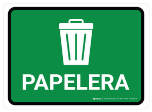 Papelera 5S Rectangular - Floor Sign