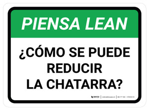 Piensa Lean - Cómo se Puede Reducir la Chatarra Rectangular - Floor Sign