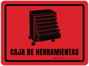 Caja de Herramientas Rectangular - Floor Sign