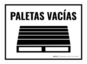 Paletas Vacías Rectangular - Floor Sign