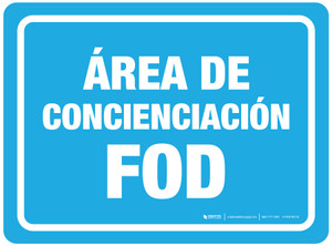 Área de Concienciación FOD Rectangular - Floor Sign