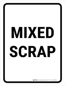 Mixed Scrap Portrait - Wall Sign