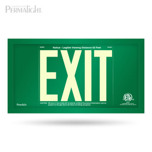 PERMALIGHT® Colored Aluminum Framed Exit Sign PERMALIGHT® Colored Aluminum Framed Exit Sign