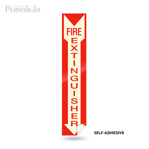 PERMALIGHT® Long Fire Extinguisher Sign - Self-Adhesive PERMALIGHT® Long Fire Extinguisher Sign - Self-Adhesive