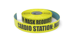 Cardio Station Mask Required - Inline Printed Floor Marking Tape