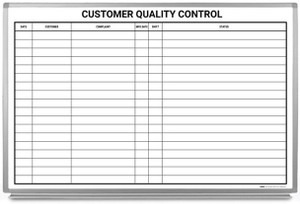 Customer Quality Control Whiteboard