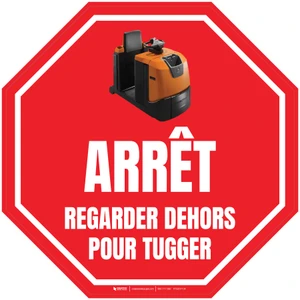 ARRÊT Regarder Dehors pour Tugger De-Chaussée Signe