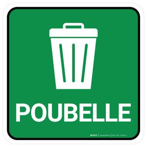 5S Poubelle Carrée De-Chaussée Signe