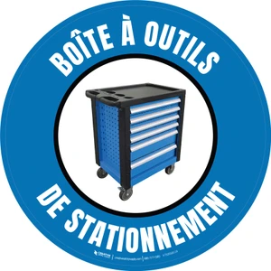 Boîte À Outils De Stationnement De-Chaussée Signe