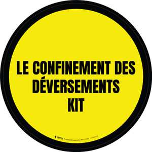Le Confinement Des Déversements Kit Plancher Signe