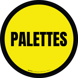 Palettes Cercle Jaune Étage Signe