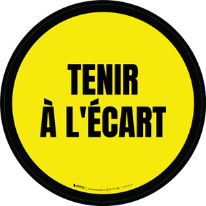 Tenir À L'Écart De-Chaussée Signe