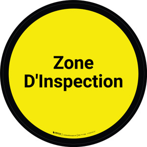 Zone d'Inspection De-Chaussée Signe