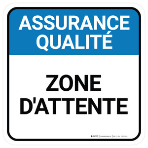 Assurance Qualité Zone D'Attente Carré De-Chaussée Signe