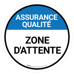 Assurance Qualité Zone D'Attente Rond De-Chaussée Signe