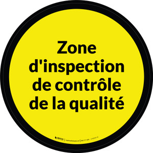 Inspection De Contrôle De Qualité De La Zone De-Chaussée Signe