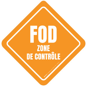 FOD Zone de Contrôle de Type B Étage Signe