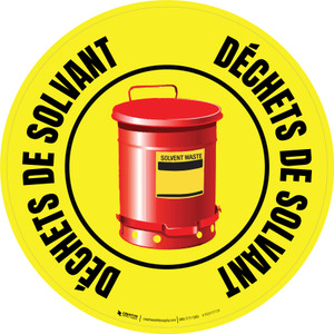 Déchets De Solvants Peuvent Étage Signe