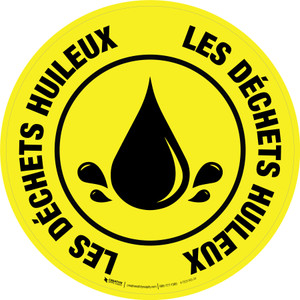 Les Déchets Huileux Étage Signe