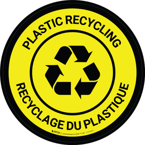 Recyclage Du Plastique Bilingue Étage Signe