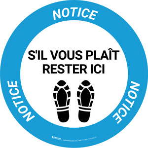 Avis S'Il Vous Plaît Rester Ici Chaussure Imprime De-Chaussée Signe