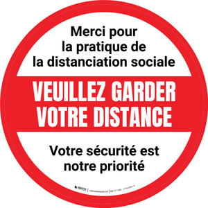 La Distance sociale avec Masque Emoji Bilingue Rouge De-Chaussée Signe