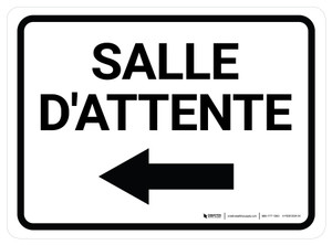 Salle d'attente à Gauche avec la Flèche Rectangulaire - de-Chaussée Signe