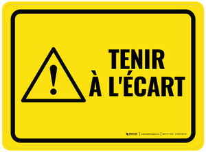 Tenir À L'Écart Des Dangers - De-Chaussée Signe