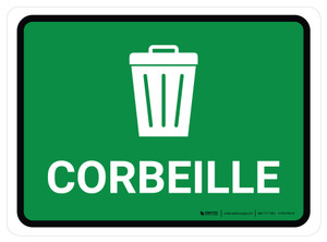 5S Corbeille Rectangle de-Chaussée Signe