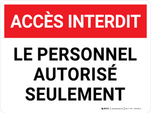 L'Alarme De Sécurité French OSHA Avertissement Safety Sign FRMABR303