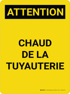 Attention: Chaud (Hot) French Portrait - Wall Sign